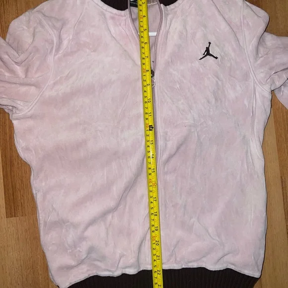 Vintage Nike Air Jordan Women's Velour Tracksuit. Pink/Brown. - Picture 12 of 12